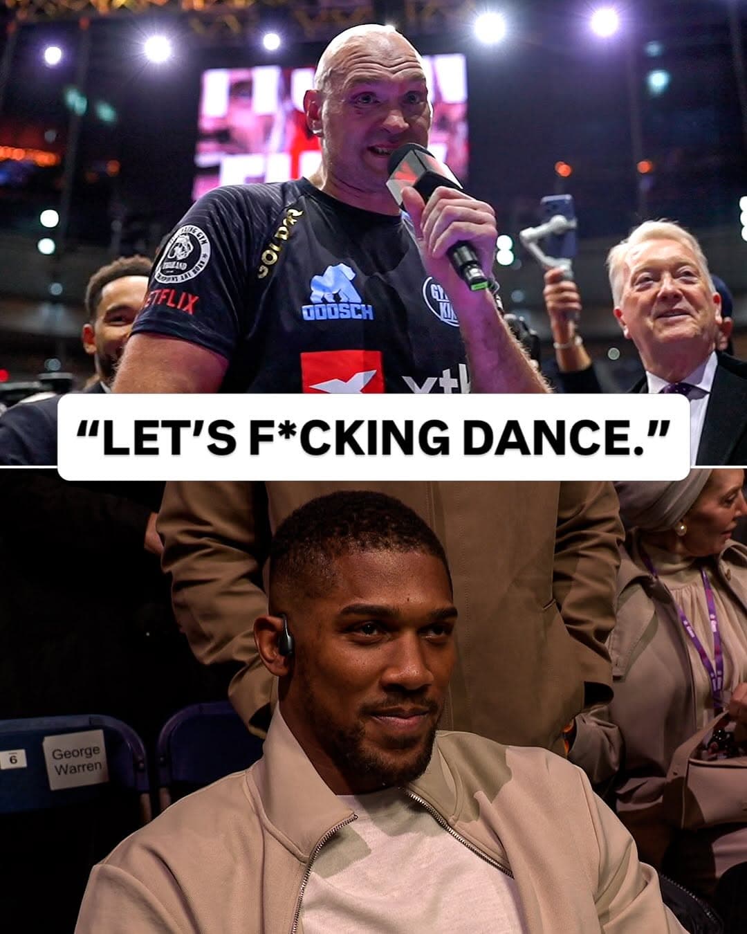 Tyson Fury to Anthony Joshua: “10 years in the making. Let’s fucking dance.” 🔥 #FuryMakhmudov