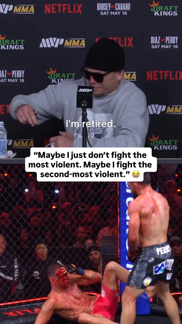 “Maybe I just don’t fight the most violent. Maybe I fight the second-most violent.” 😭

Nate Diaz af