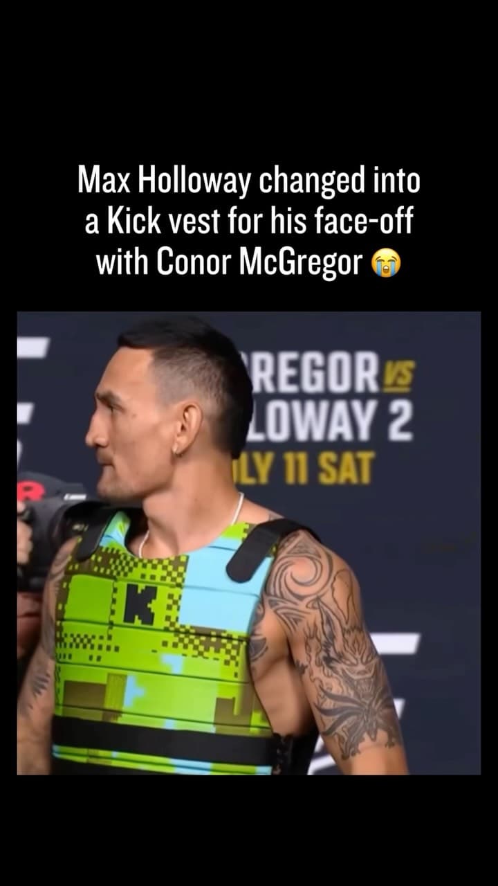 Max is getting ready for WAR in the Kick vest 💀

#KickPartner #UFC329 #MaxHolloway