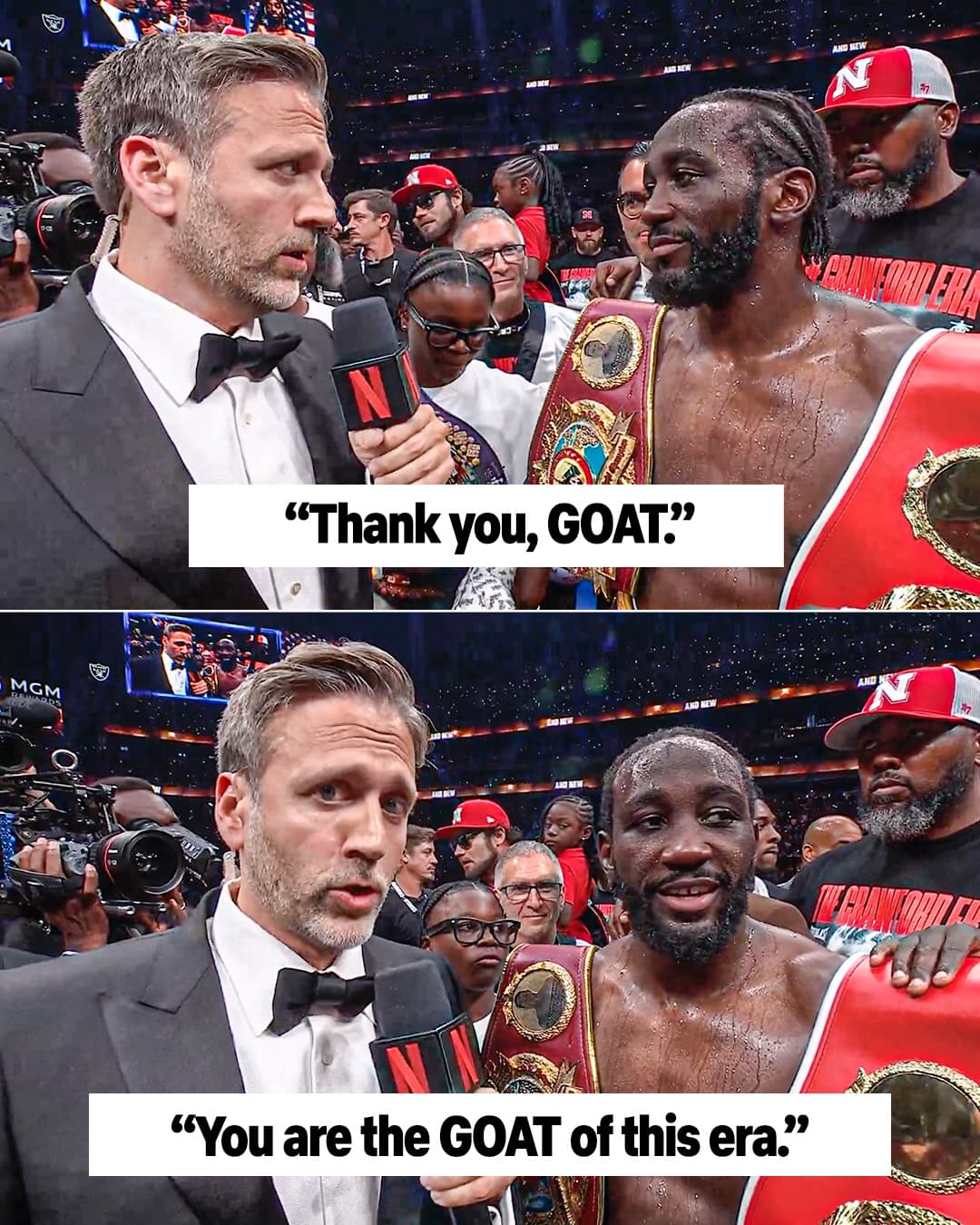 “Thank you, GOAT. Because you are the GOAT of this era.” 🐐

Max Kellerman to Terence Crawford one y