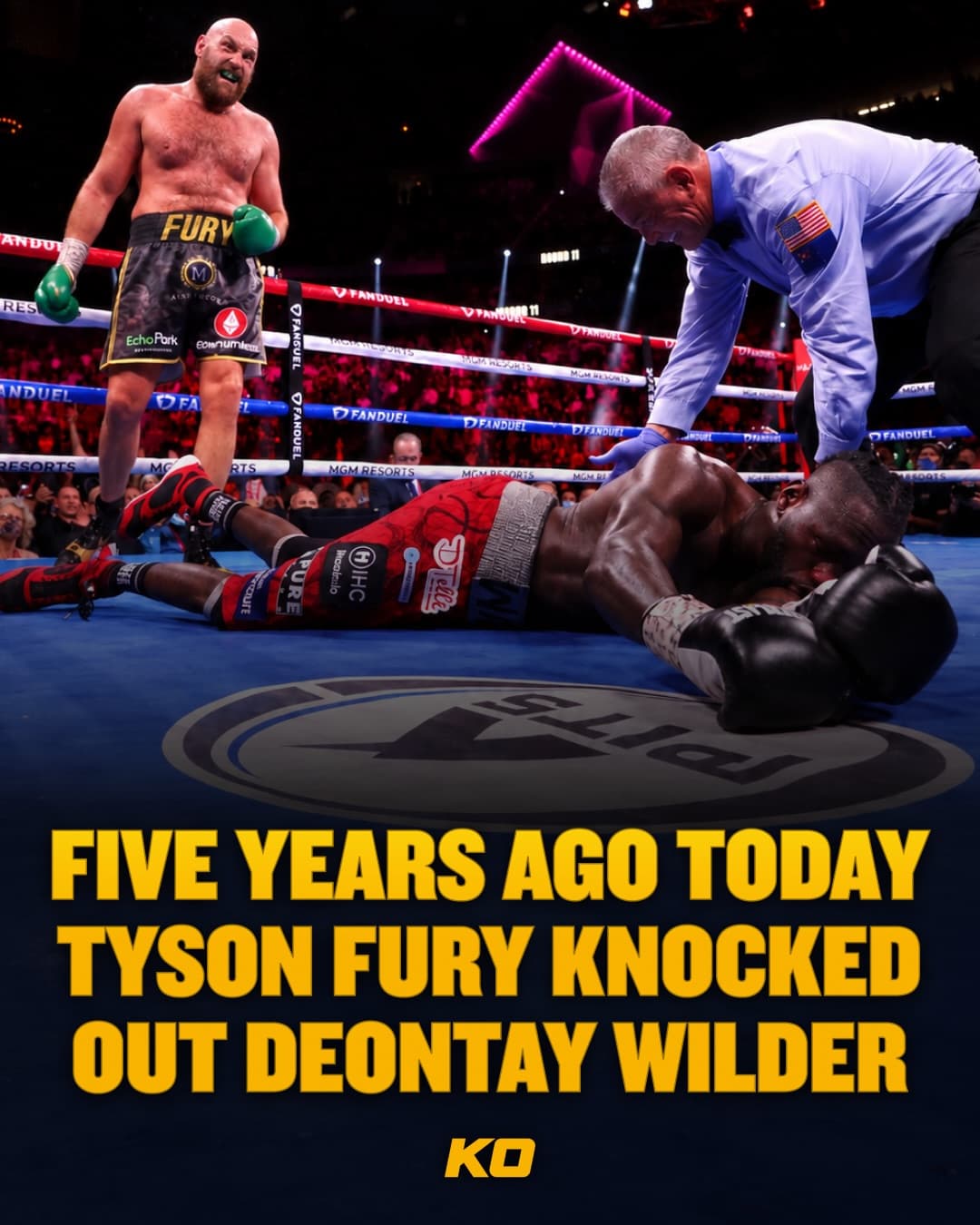 Five years ago today, Tyson Fury delivered one of the most memorable knockouts in heavyweight boxing