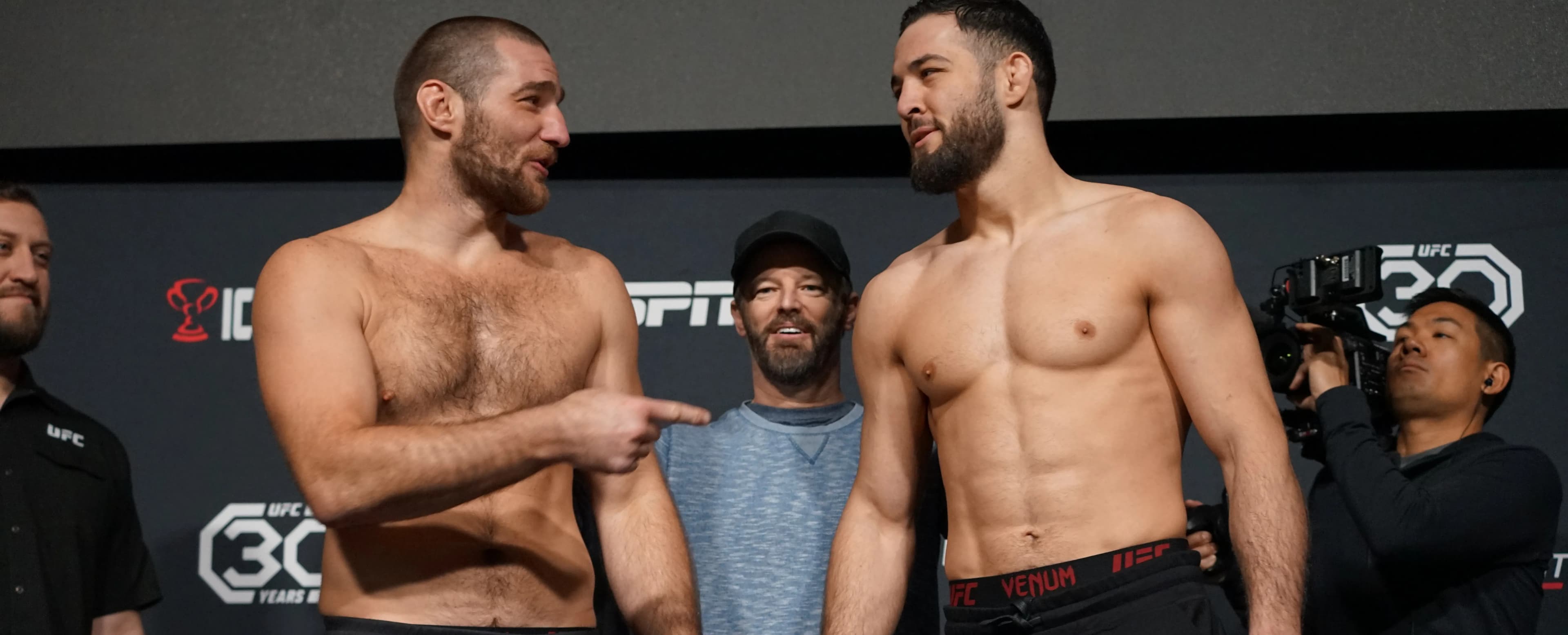 Imavov Confronts Strickland at UFC PI Over Stalled Title Fight