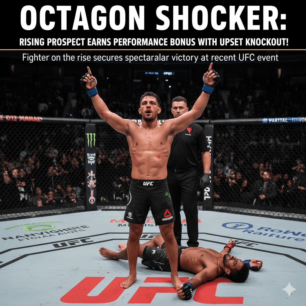 Rising Prospect Earns Performance Bonus After Shocking KO at Recent UFC Event