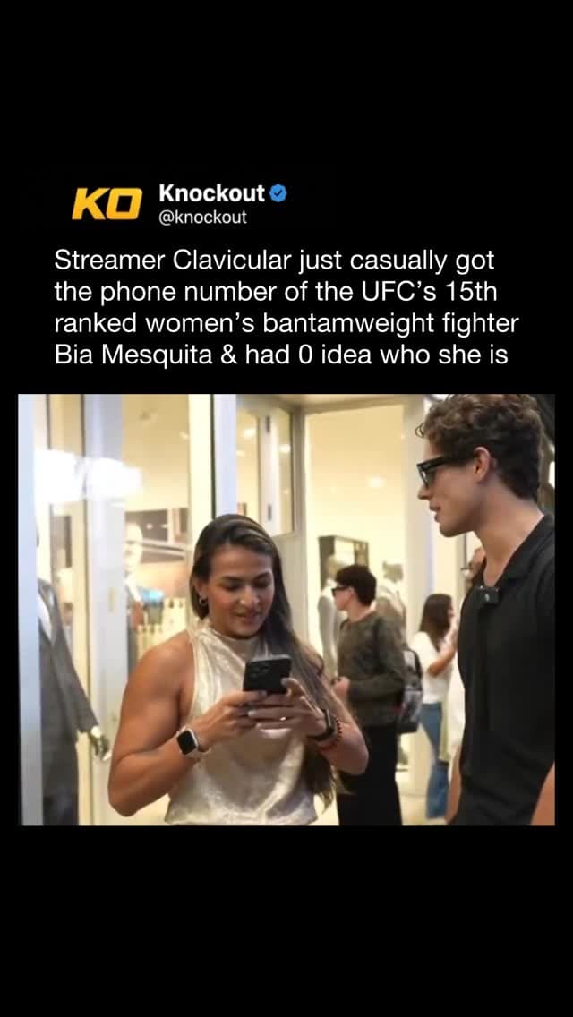 Hopefully she beats the shi out of him
(Via Clavicular)