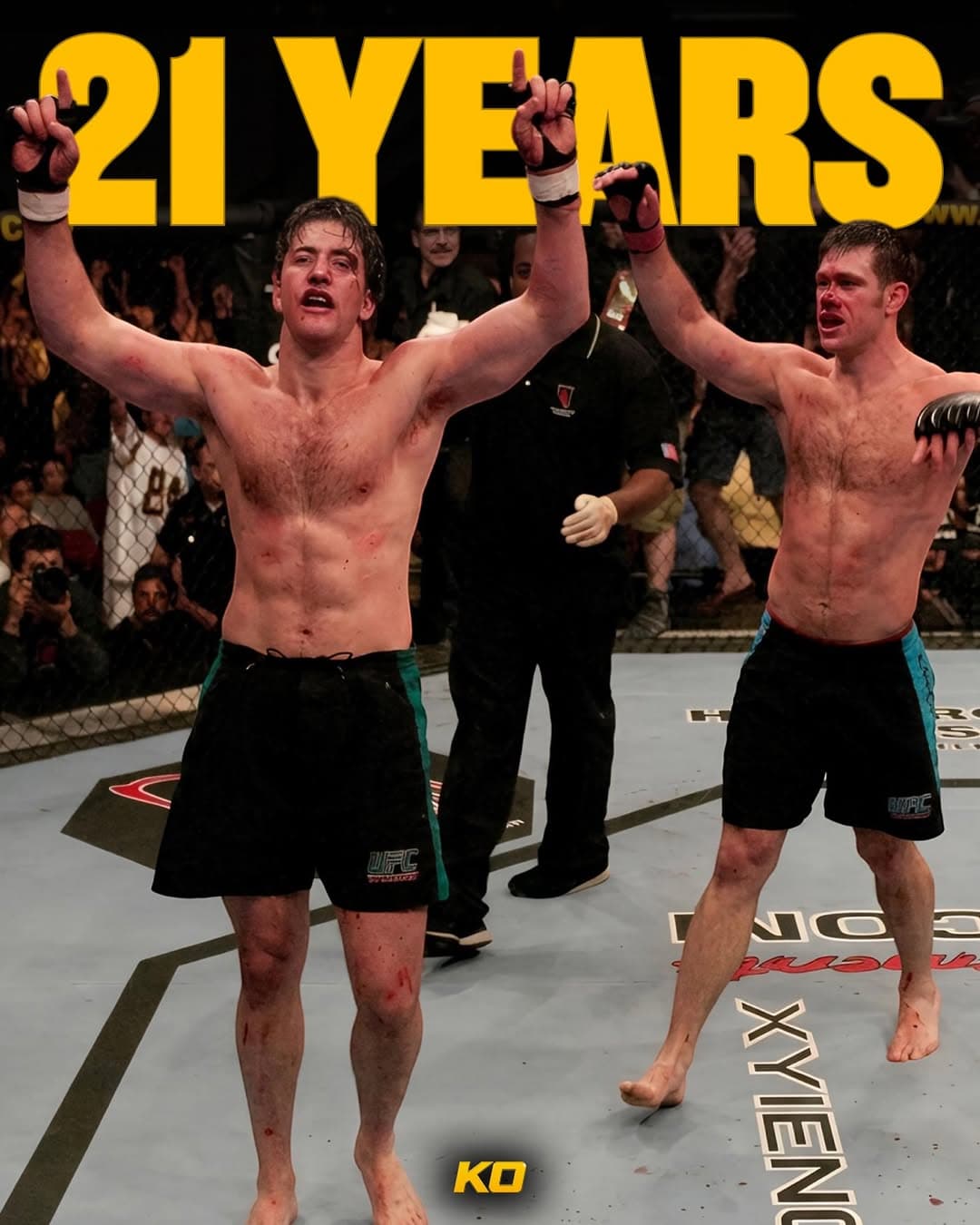 Twenty-one years ago today, on April 9, 2005, Forrest Griffin and Stephan Bonnar walked into the Cox