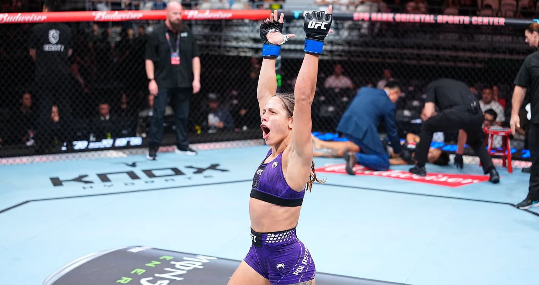Julia Polastri KOs Xiong Jingnan Cold at UFC Shanghai