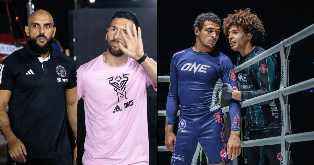 Kade Ruotolo Teaches Messi's Bodyguard Jiu-Jitsu Before Title Fight